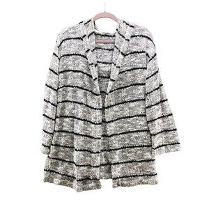 Splendid Lightweight Cardigan Womens M Gray Hooded Open Front Supima Cotton Mix